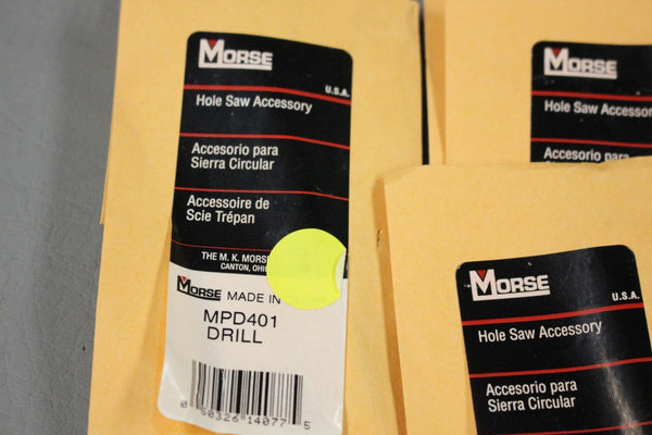 LOT OF 5 NEW MORSE MPD401  HOLE SAW ACCESSORY DRILL