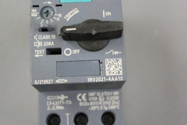 SIEMENS SIRIUS CONTACTOR MOTOR STARTER 3RV2021-4AA10