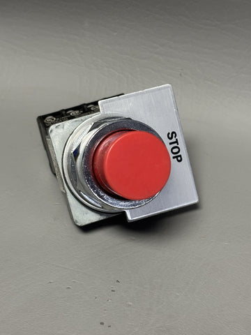 SIEMENS PUSHBUTTON EXTENDED RED 52PM8B2J