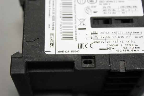 3PCS Unused SIEMENS POWER CONTACTOR 3RH2122-1BB40, 3RT2015-1BB42 3RT2017-1AK61