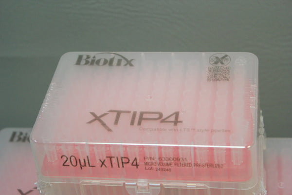 576 (5 Racks) Biotix xTIP4 20uL Micro Volume Pipette Tips Sterilized 63300931