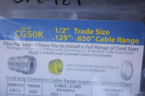 AMERICAN FITTINGS CORD GRIP CONNECTOR KIT CG50K