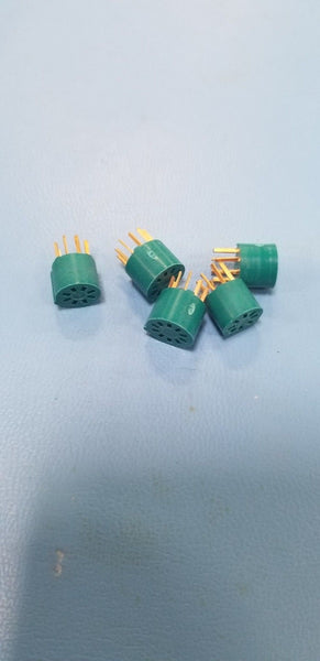 5 Cinch 10 Pin Circular Socket Adapter - Metal Can TO Package Op Amp Transistor