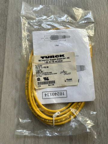 Turck PKG 3Z-3-PSG 3M ID U0069-04 CONNECTOR PICO FAST