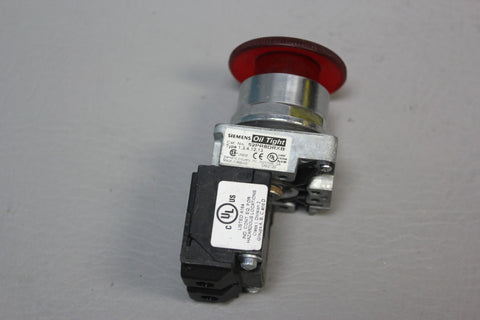 NEW SIEMENS ILLUMINATED PUSH BUTTON SWITCH RED MUSHROOM LED 52PR8DRXB