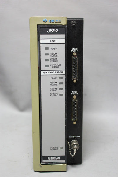 MODICON GOULD REMOTE I/O PROCESSOR PLC MODULE AS-J892-001 #1