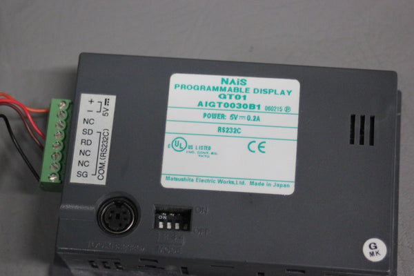 NAIS PLC CONTROL UNIT WITH PROGRAMMABLE DISPLAY GT01 FPG-C32T2