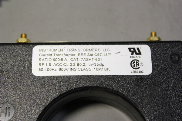 Unused INSTRUMENT TRANSFORMERS CURRENT TRANSFORMER 600:5 A 7ASHT-601