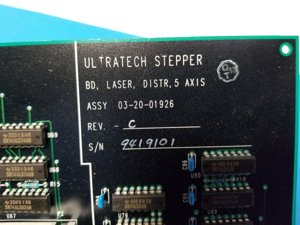 Ultratech Stepper 5 Axis Laser Distribution Board 03-20-01926 Rev. C