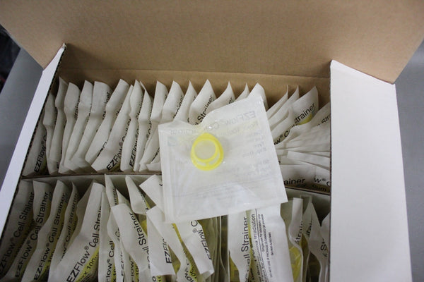 CASE OF 50 NEW FOXX EZFLOW CELL STRAINER 100uM NYLON 410-0003-OEM