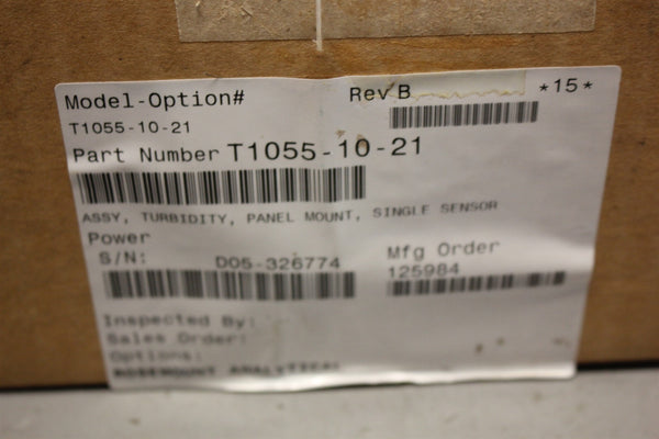 NEW ROSEMOUNT SOLU COMP II TURBIDIMETER T1055-10-21