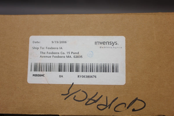 NEW FOXBORO BASEPLATE WITH EXTENDED FILEDBUS P0926HC P0926LC