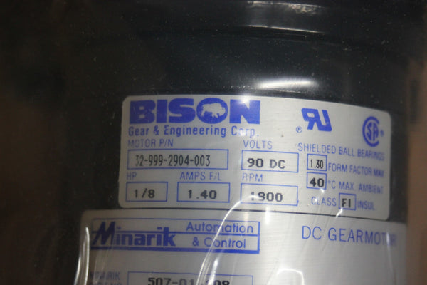 NEW BISON 507-01-108 DC GEARMOTOR