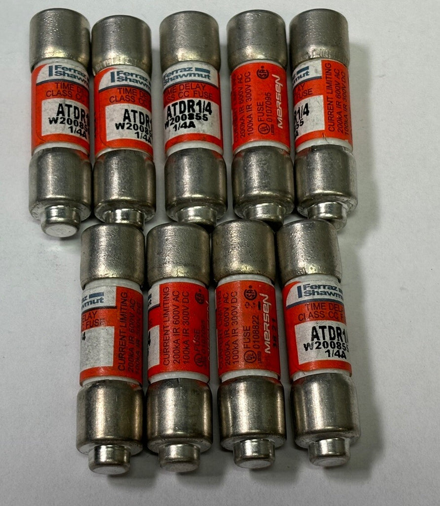 9- Mersen Ferraz Shawmut  ATMR1/4 1/4A 600V TIME DELAY Fuse Class CC