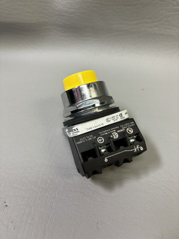 SIEMENS PUSH BUTTON NON ILLUMINTED YELLOW CAP 52PA8B4