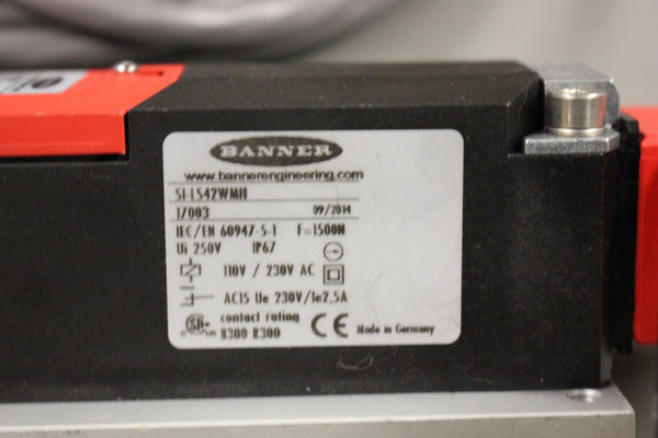 BANNER SAFETY LOCKING SWITCH SI-LS42WMH