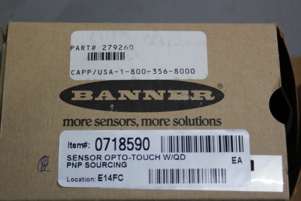 NEW BANNER OPTICAL TOUCH BUTTON OTBVP6QD