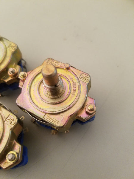3 Unidex 249 10076047 Rotary Switch Switches Blue