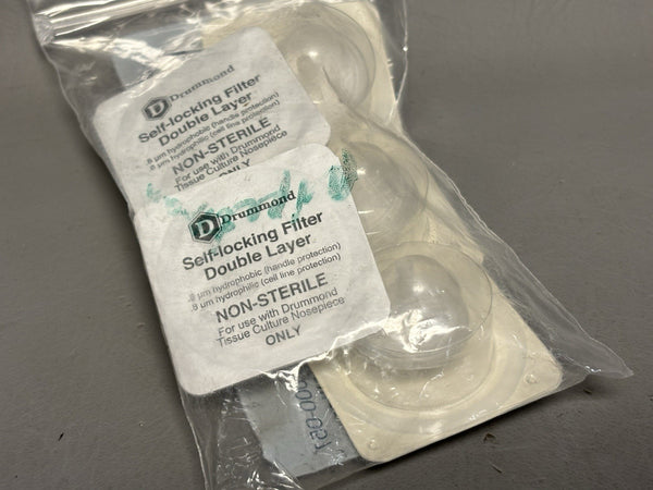 5- NEW DRUMMOND SCIENTIFIC 8μm Self Locking Double Layer Filters 4-000-051