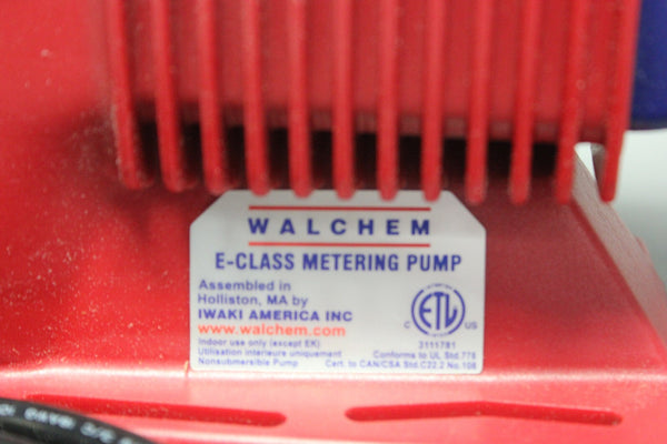 NEW WALCHEM IWAK EWB11F1-VFM E-CLASS METERING PUMP