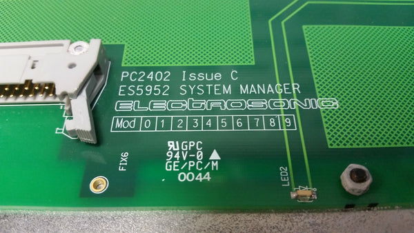 Electrosonic PC2402 Issue C ES5952 System Manager Card 