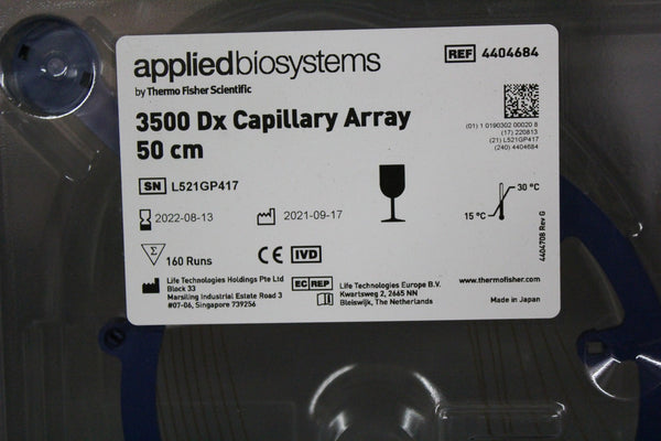APPLIED BIOSYSTEMS 50cm 3500 Dx CAPILLARY ARRAY 4404684