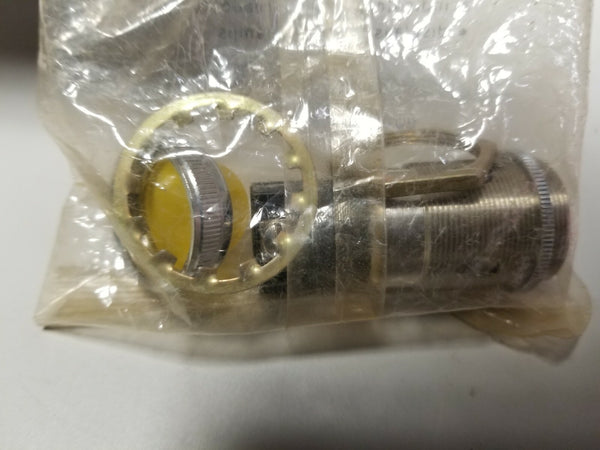 New Dialight Panel Mount Yellow Dome Pilot Light Indicator 80-0901-0516-302