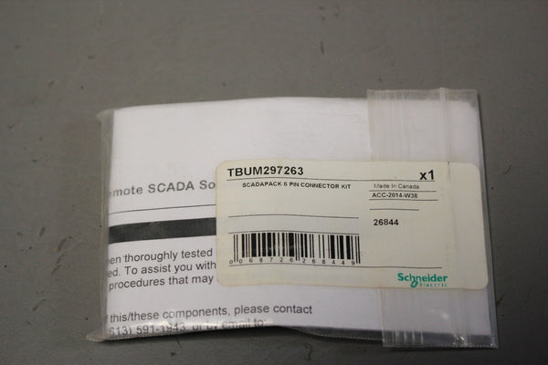 NEW SCHNEIDER SCADAPACK 6 PIN CONNECTOR KIT TBUM297263