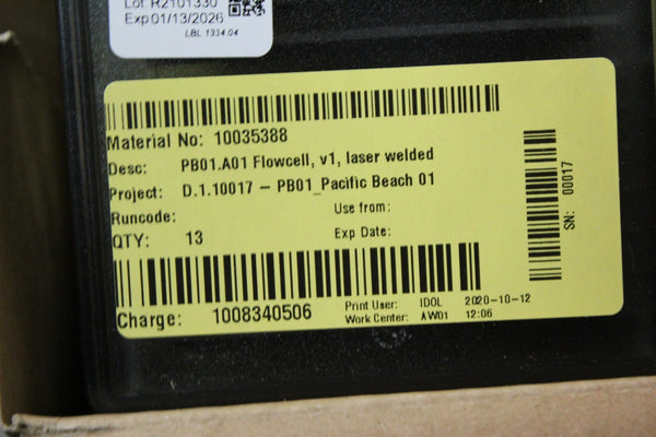 NEW CASE OF 208 STRATEC LASER WELDED FLOWCELL