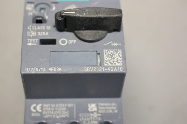 SIEMENS SIRIUS MANUAL MOTOR STARTER  3RV2021-4DA10