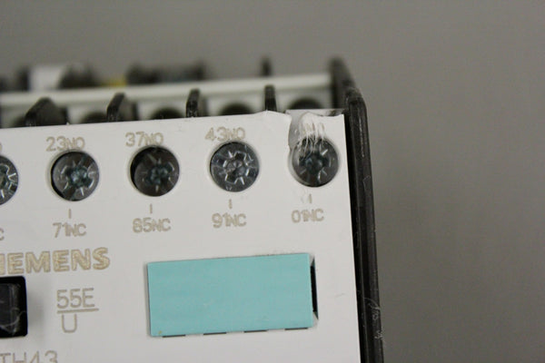 SIEMENS 3TH43 AUXILIARY RELAY