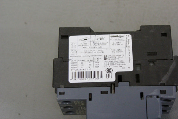 SIEMENS 3RV2021-4EA15 CIRCUIT BREAKER