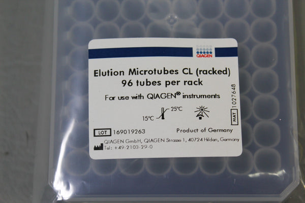 QIAGEN ELUTION MICROTUBES CL (RACKED) 1027648 96 TUBES PER/RACK QTY 10