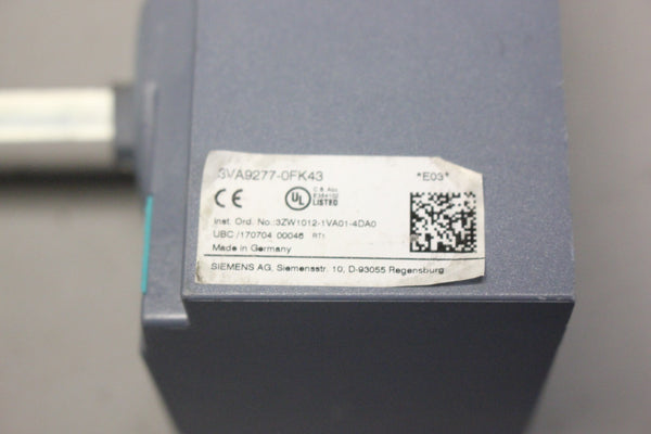 SIEMENS DOOR MOUNTED ROTARY OPERATOR SWITCH BREAKER 3VA9277-0FK43