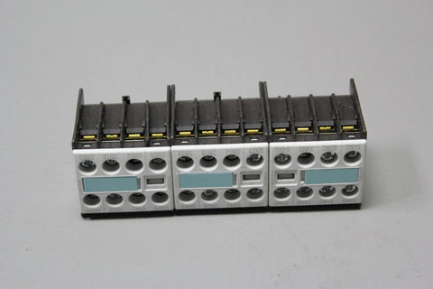 3 UNUSED SIEMENS AUX SWITCHES 3RH1911-1FA31