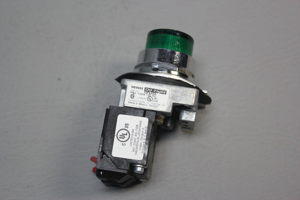 SIEMENS PILOT LIGHT SWITCH GREEN OIL TIGHT LED 52PL4G3