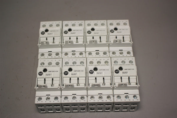 LOT OF 8 ALLEN BRADLEY FUSE HOLDERS  140F-D3C-C30