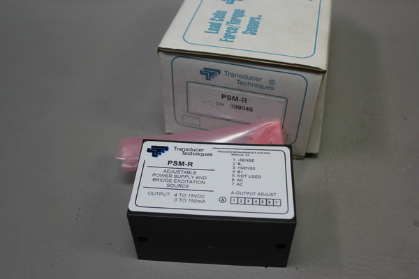 NEW TRANSDUCER TECHNIQUES ADJ POWER SUPPLY & BRIDGE EXCITATION SOURCE  PSM-R