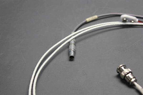 36" LEMO FGG.0B 4 PIN TO BNC/9V CONNECTOR FAN OUT 1-3 CABLE ASSEMBLY