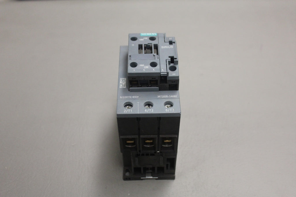 SIEMENS 3RT2035-1AK60 POWER CONTACTOR