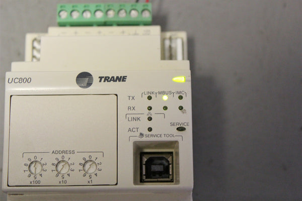 TRANE CHILLER CONTROL MODULE UC800 X13651144-01 REV. G
