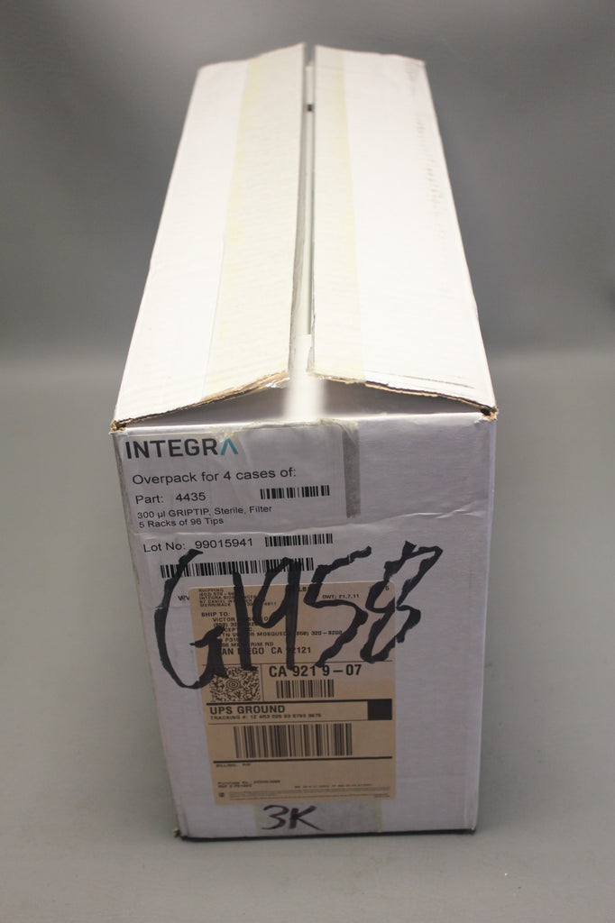 NEW BOX OF 1920 INTEGRA 300 uL GRIPTIP STERILE FILTER 20 RACKS OF 96 TIPS 4435