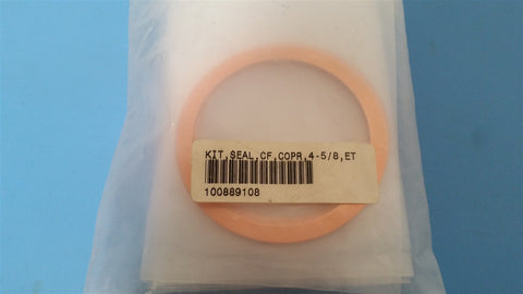 1 MKS ULTRA HIGH VACUUM ETCHED COPPER GASKET 4 5/8” FLANGE 100889108
