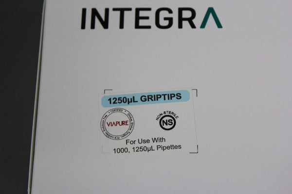 NEW BOX INTEGRA 1250 uL GRIPTIP PIPETTE TIPS 5x RACKS OF 96 TIPS 4443