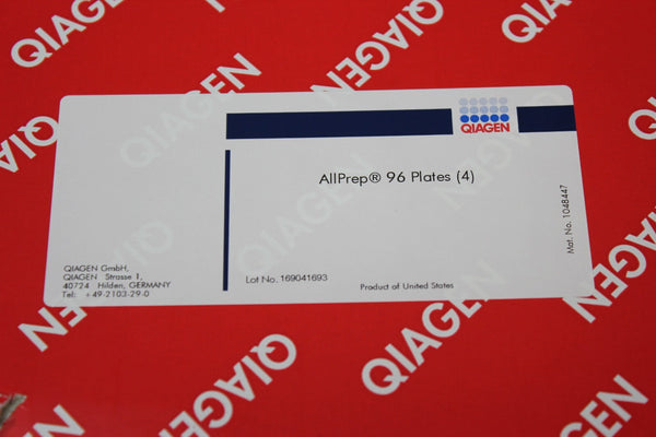 NEW BOX OF 4 QIAGEN ALLPREP 96 DNA PLATES