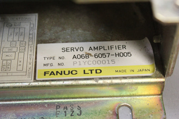 FANUC SERVO AMPLIFIER A06B-6057-H005