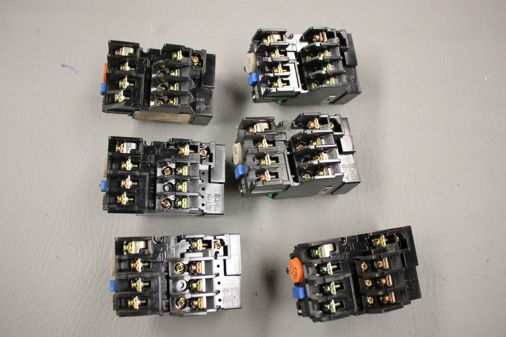 LOT OF 6 MITSUBISHI ELECTRIC THERMAL OVERLOAD RELAY TH-K12
