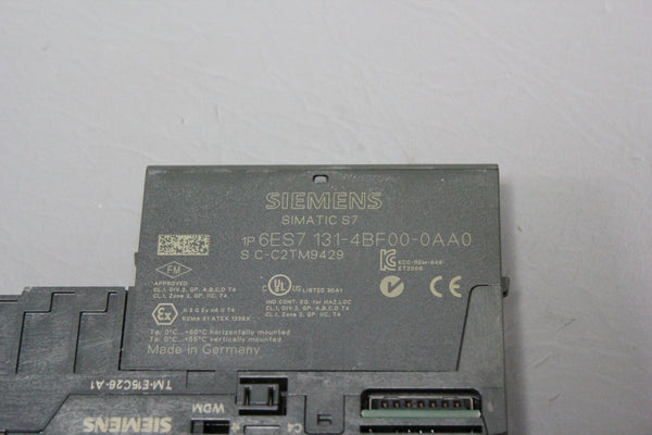 SIEMENS SIMATIC S7 8 DI DC24V ELECTRONIC MODULE 6ES7 131-4BF00-0AA0