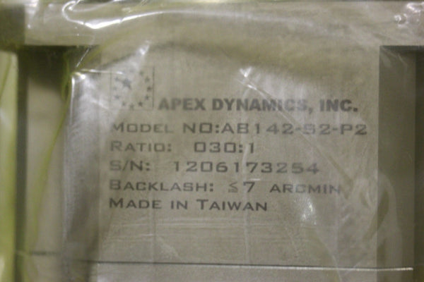 NEW APEX PLANETARY GEARBOX FOR ALLEN BRADLEY AB142-S2-P2 FOR SERVO MOTOR 1326AB-