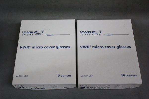 18 NEW VWR 1 OUNCE MICRO COVER GLASS 22X22mm 48366 067